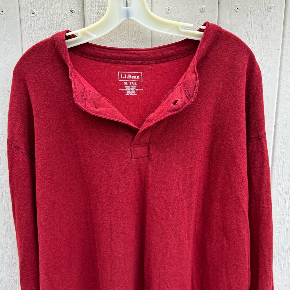 L.L. Bean Wool Blend Dark Rusty Red Pullover Sweater. Size XL TALL - Picture 2 of 6